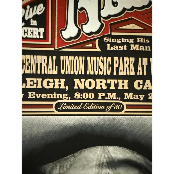 Willie Nelson | Limited Edition Print 1/80 | Raleigh NC 2018 | Music Memorabilia - Picture 3 of 4